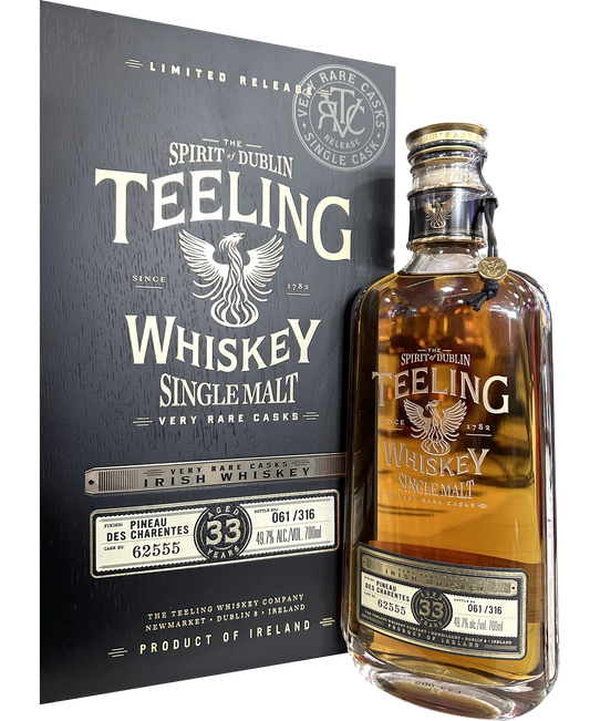 TEELING WHISKEY SINGLE MALT TATE CASKS IRISH 33YR 700ML LIQ