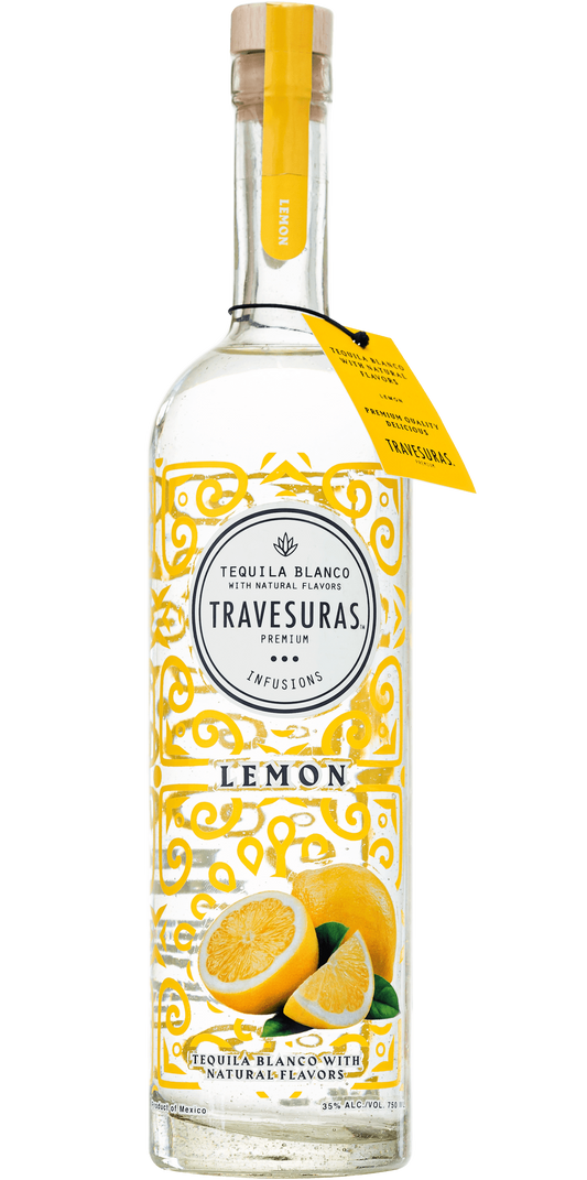 TRAVESURAS TEQUILA BLANCO LEMON INFUSED 750ML