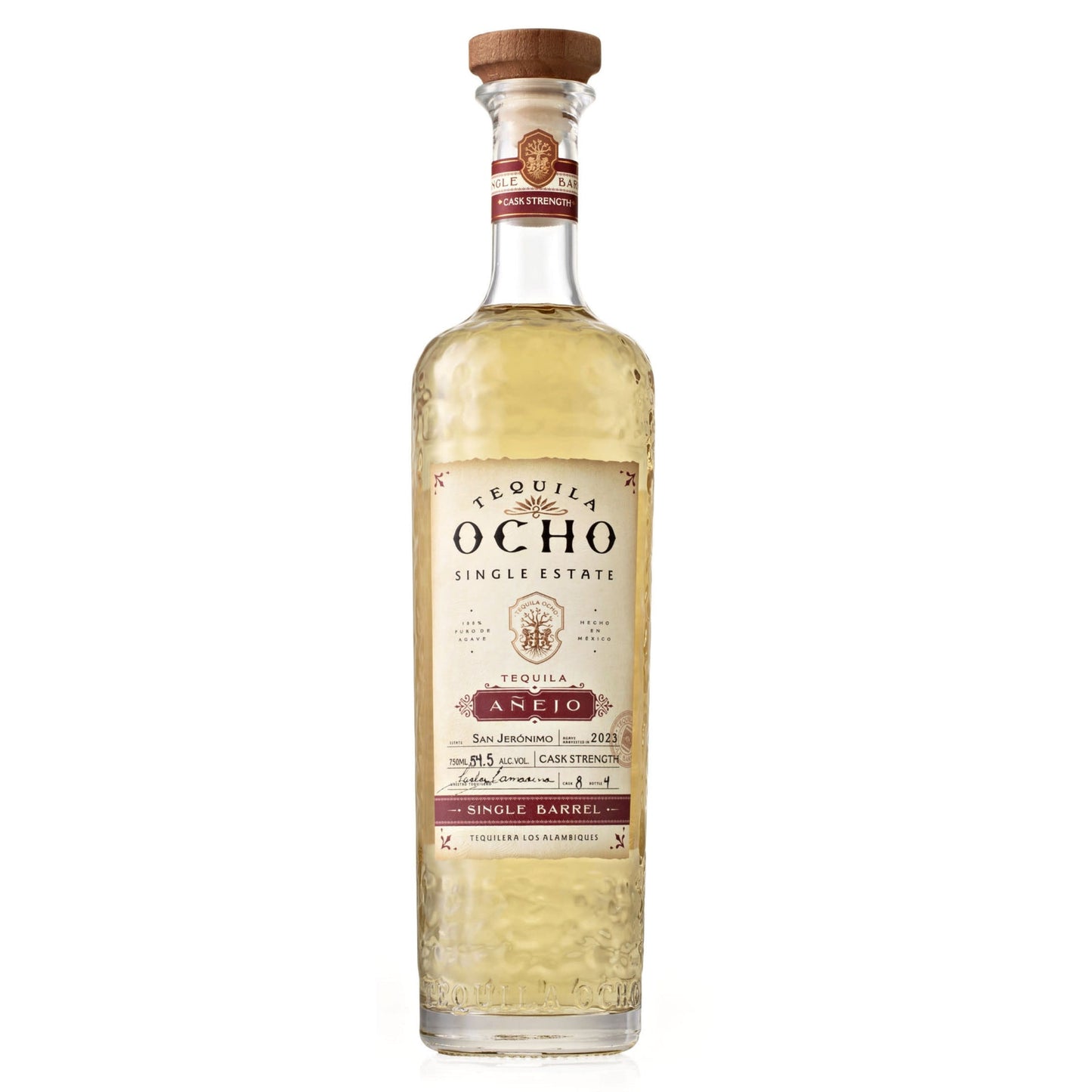 TEQUILA OCHO TEQUILA ANEJO SINGLE BARREL CASK STRENGTH 750ML LIQ