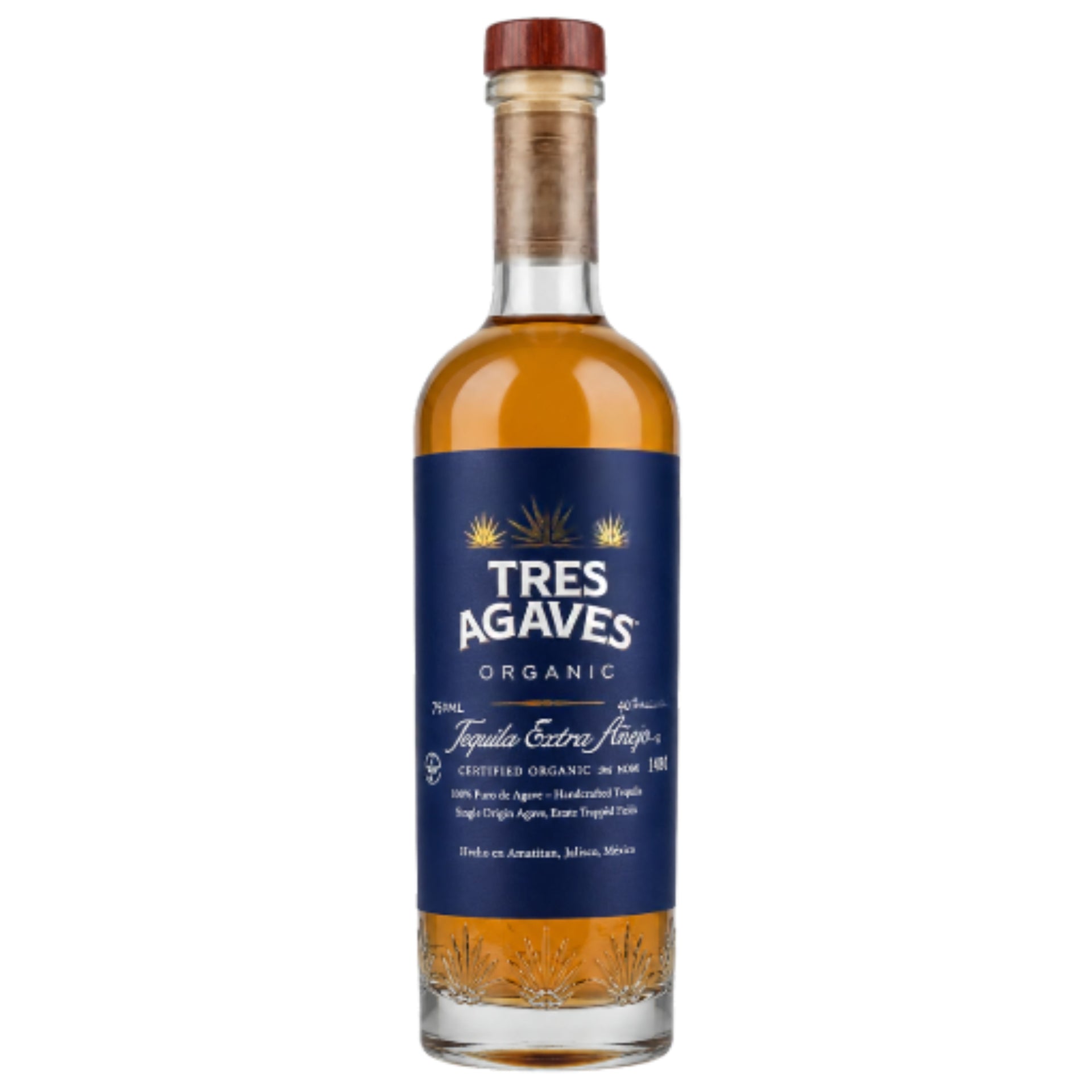 TRES AGAVES TEQUILA EXTRA ANEJO ORGANIC 750ML LIQ