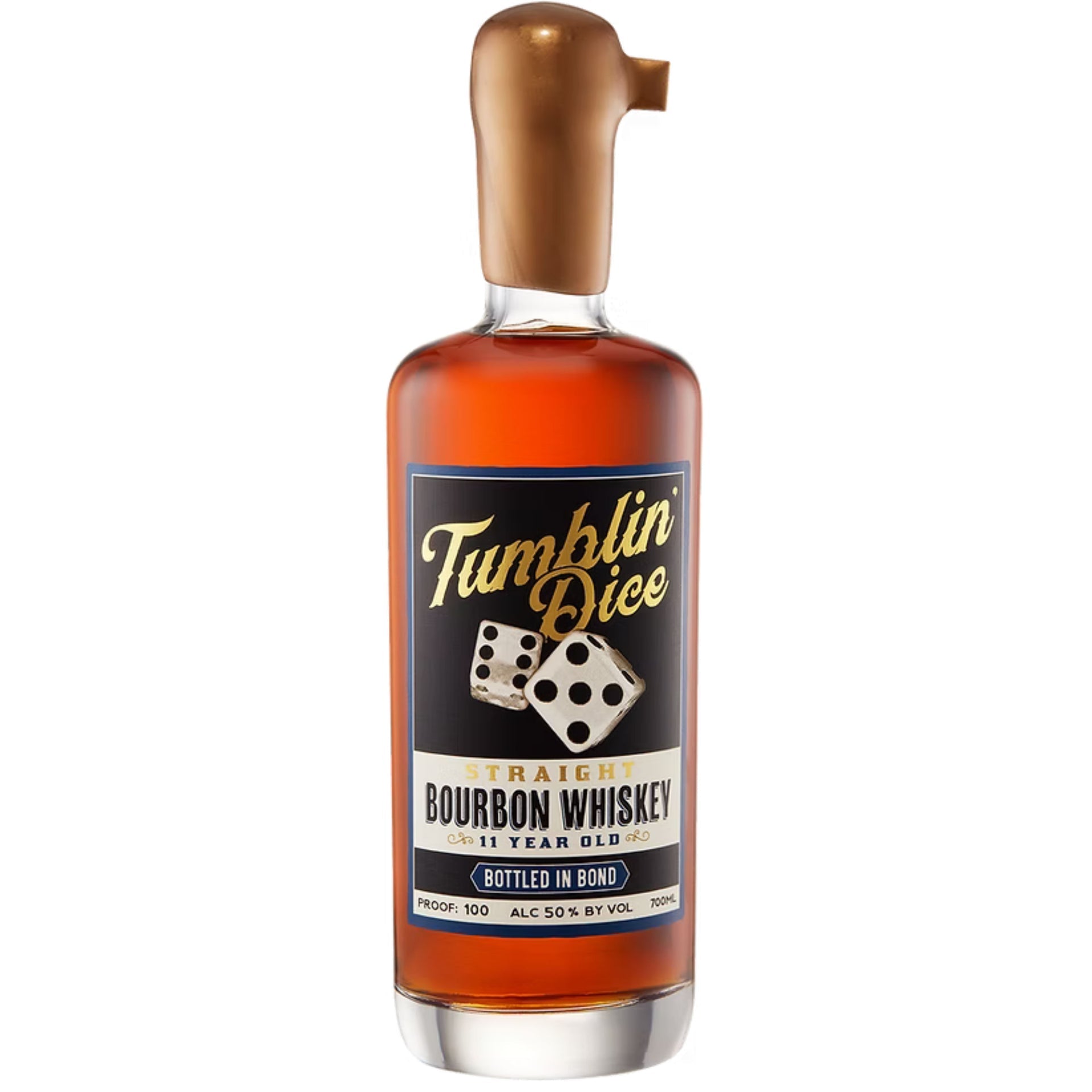 TUMBLIN DICE BOURBON BOTTLE IN BOND KENTUCKY 11YR INDIANA 700ML LIQ