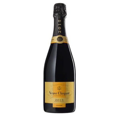 VEUVE CLICQUOT CHAMPAGNE BRUT GOLD LABEL NO BOX 2015