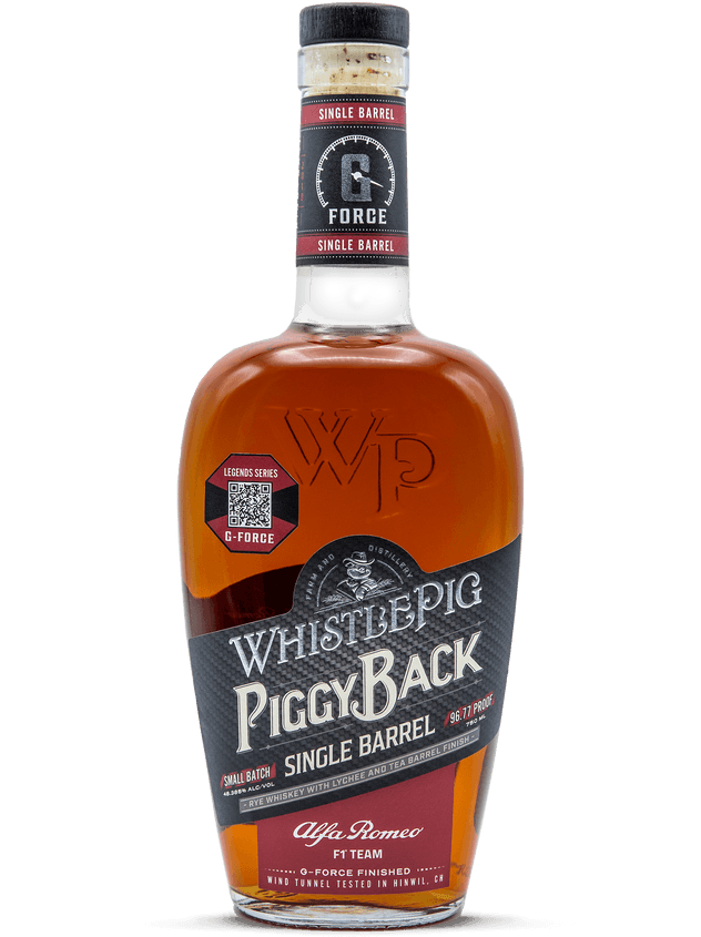 WHISTLEPIG PIGGY BACK WHISKEY RYE SINGLE BARREL LYCHEE AND TEA BARREL FINISHED 750ML