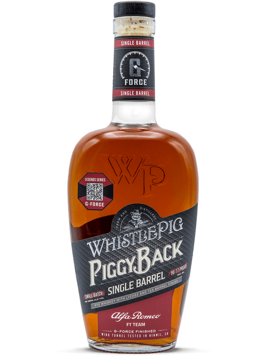 WHISTLEPIG PIGGY BACK WHISKEY RYE SINGLE BARREL LYCHEE AND TEA BARREL FINISHED 750ML