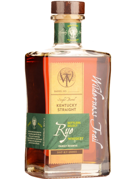 WILDERNESS TRAIL WHISKEY STRAIGHT RYE SINGLE BARREL CASK STRENGTH FAMILY RESERVE KENTUCKY 750ML