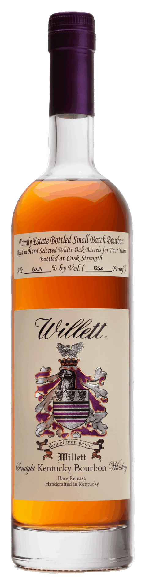 WILLETT BOURBON SMALL BATCH FAMILY ESTATE CASK STRENGTH KENTUCKY 4YR 750ML LIQ