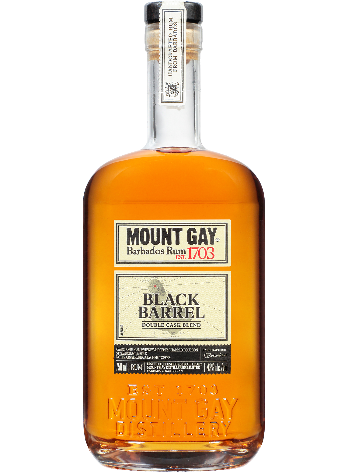 MOUNT GAY RUM BLACK BARREL BARBADOS 86PF 750ML