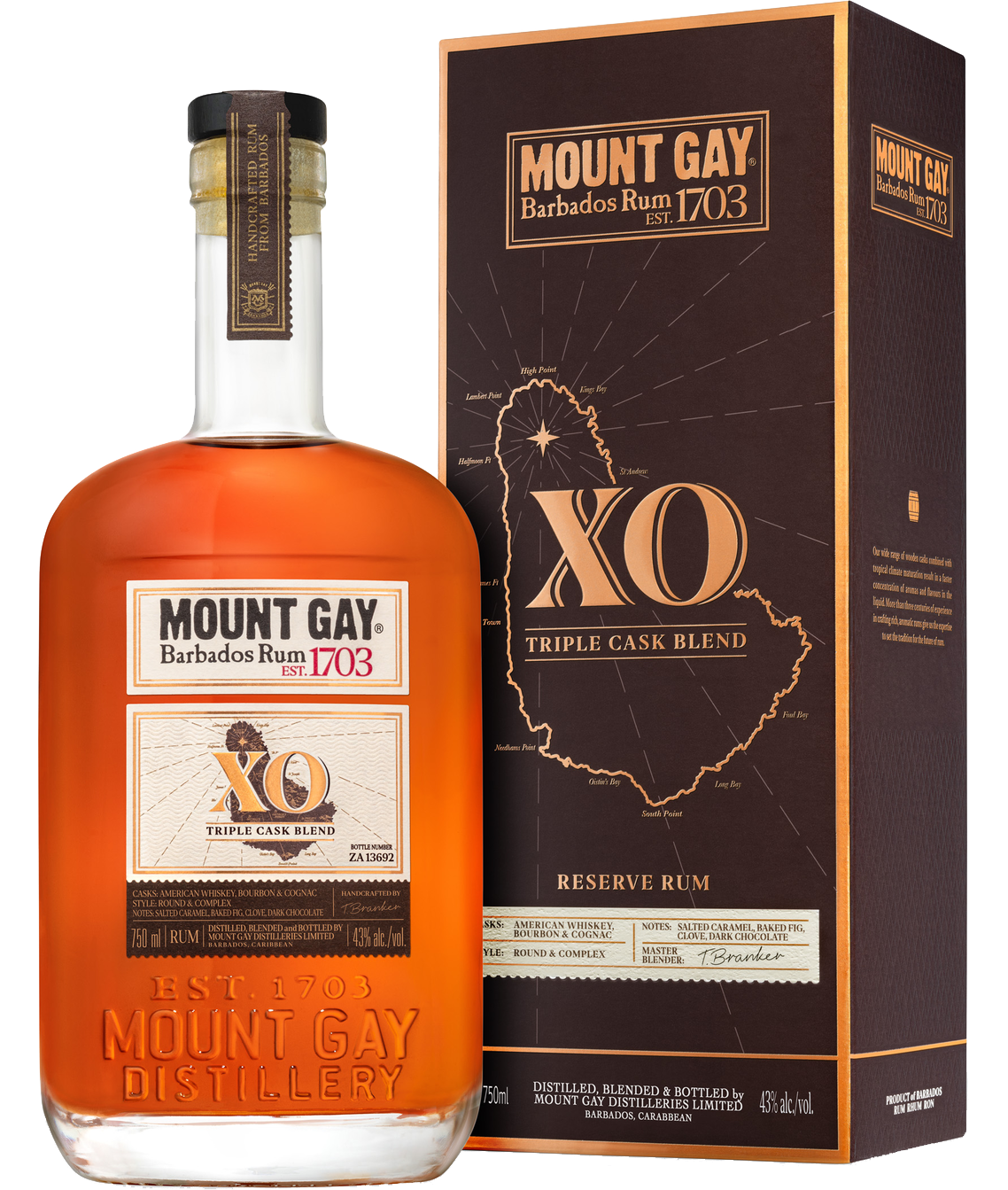 MOUNT GAY RUM XO BARBADOS 750ML Spirits