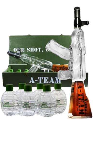 A TEAM SWAT VODKA GIFT BOX FRANCE 750ML LIQ