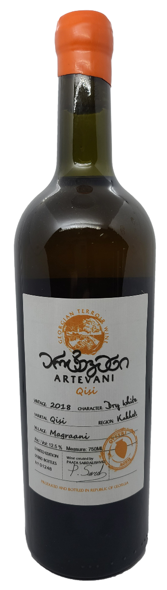 ARTEVANI KISI WHITE DRY AMBER WINE ORGANIC GEORGIA 2019