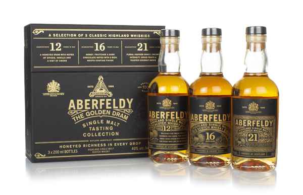 ABERFELDY SCOTCH SINGLE MALT THE GOLDEN DRAM TASTING COLLECTION 3X200ML