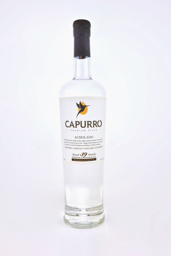 CAPURRO PISCO PREMIUM ACHOLADO RESTED 39 MONTHS 750ML - Remedy Liquor