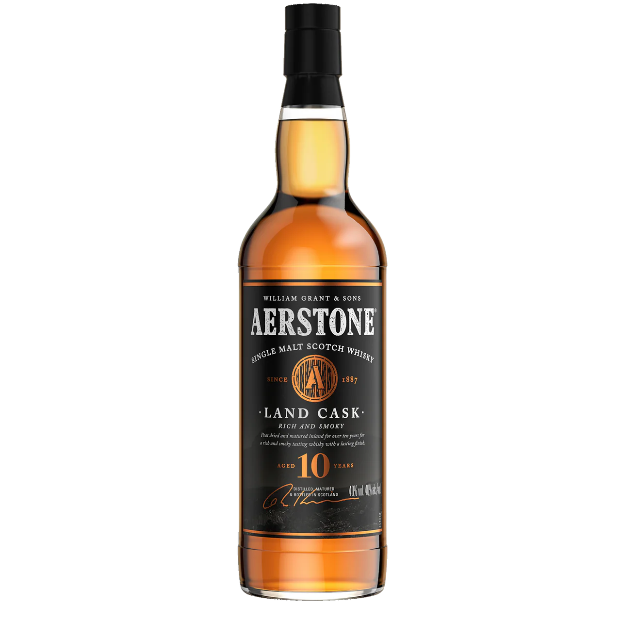 AERSTONE LAND CASK SCOTCH SINGLE MALT RICH AND SMOKY 10YR 750ML Spirits
