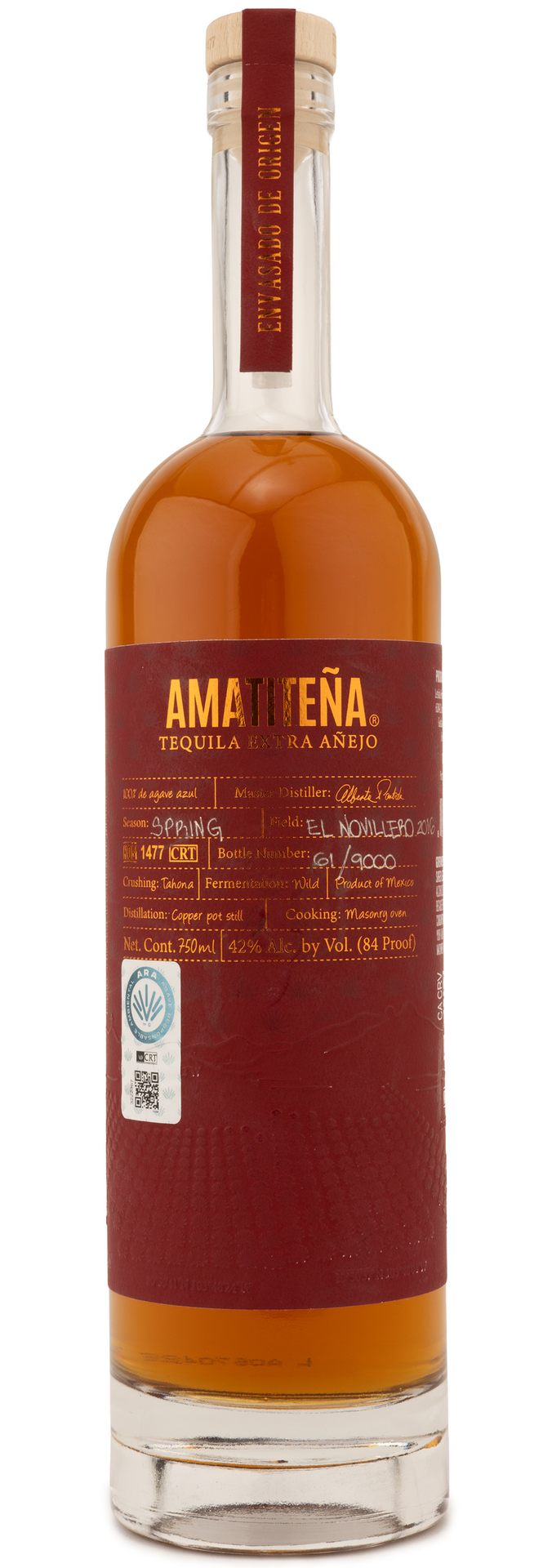 AMATITENA TEQUILA EXTRA ANEJO 750ML LIQ