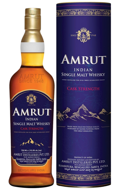 AMRUT WHISKEY SINGLE MALT CASK STRENGTH INDIA 750ML