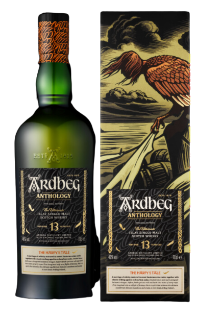 ARDBEG ANTHOLOGY SCOTCH SINGLE MALT THE HARPYS TALE VERY RARE ISLAY 13YR 750ML