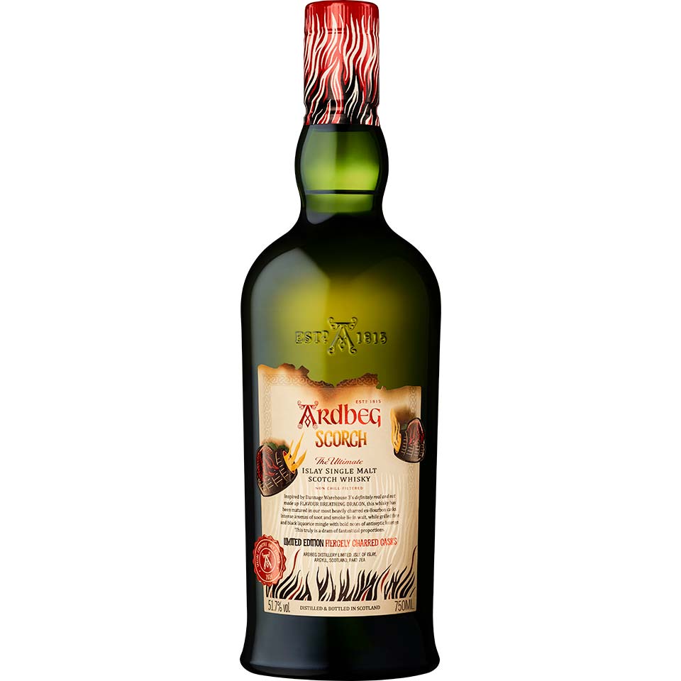 ARDBEG SCORCH SCOTCH SINGLE MALT LIMITED FIERCELY CHARRED CASKS 103.4PF 750ML Spirits