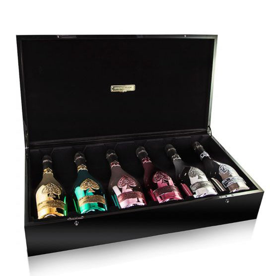 ARMAND DE BRIGNAC ACE OF SPADE CHAMPAGNE LA COLLECTION FRANCE SET OF 6 BOTTLES