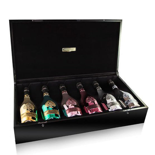 ARMAND DE BRIGNAC ACE OF SPADE CHAMPAGNE LA COLLECTION FRANCE SET OF 6 BOTTLES