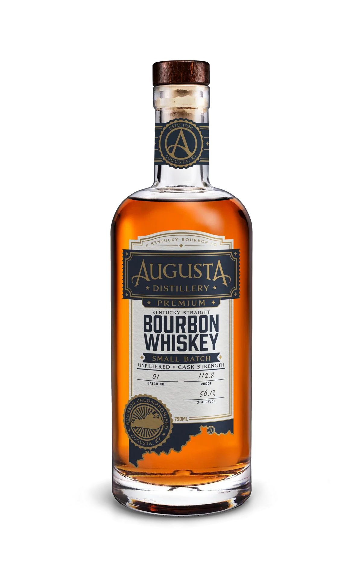 AUGUSTA BUCKNERS BOURBON CASK STRENGTH SMALL BATCH KENTUCKY 750ML LIQ