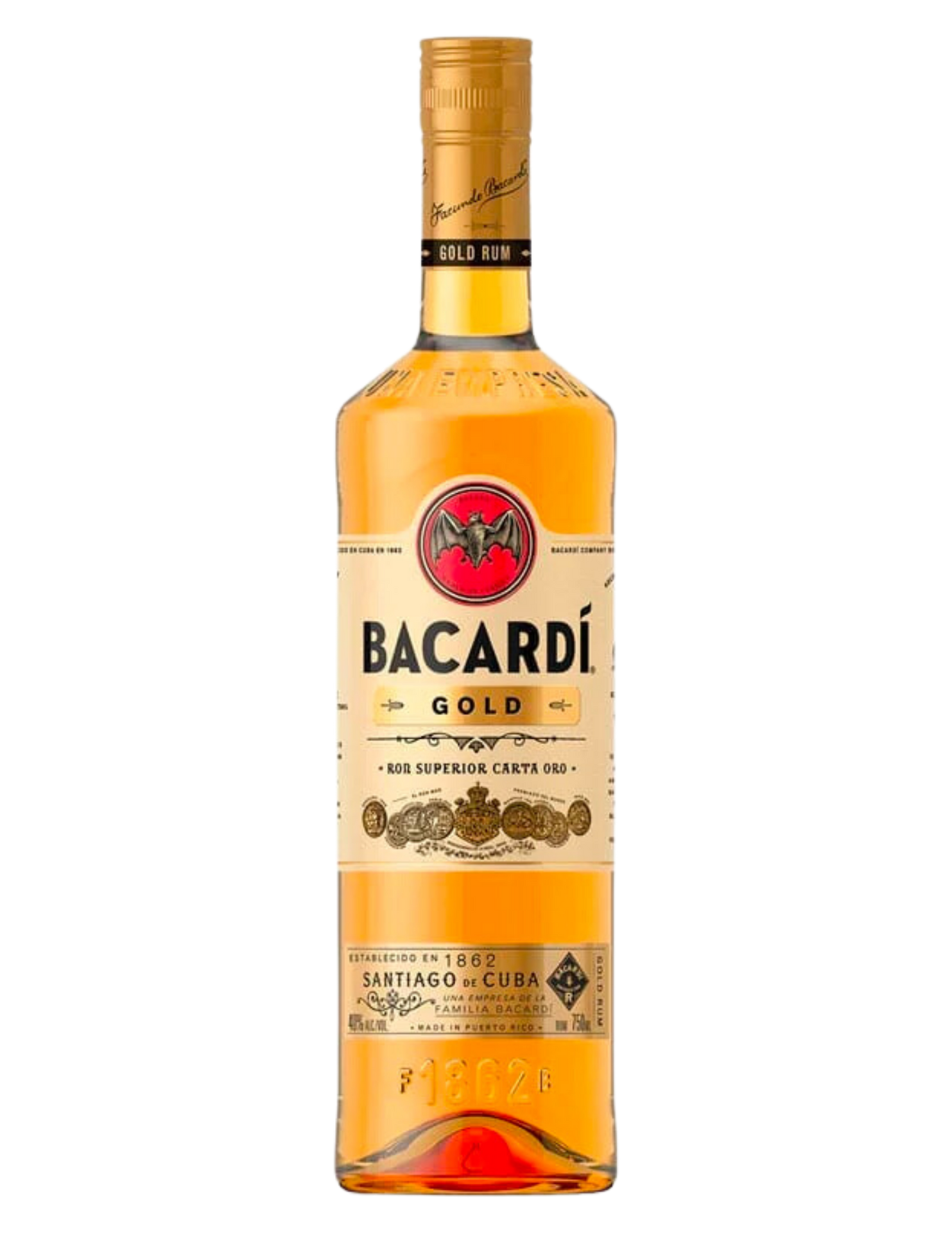 BACARDI RUM GOLD 750ML Spirits