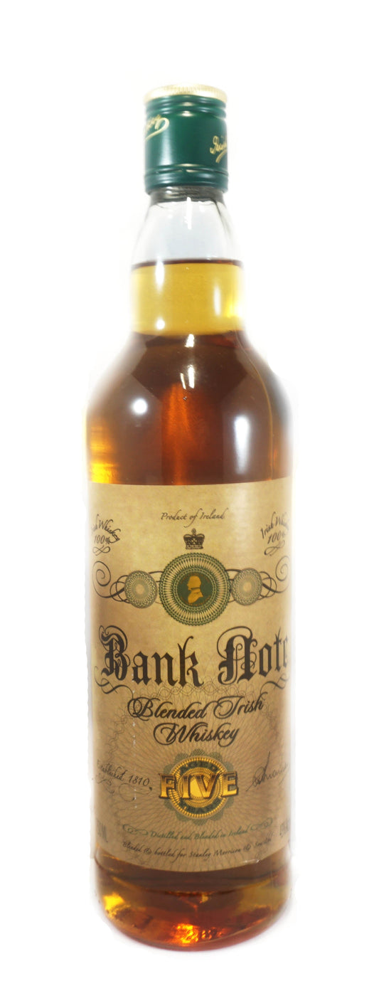 BANK NOTE WHISKEY BLENDED IRISH 86PF 5YR 750ML