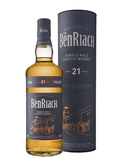 BENRIACH SCOTCH SINGLE MALT SPEYSIDE 21YR 750ML