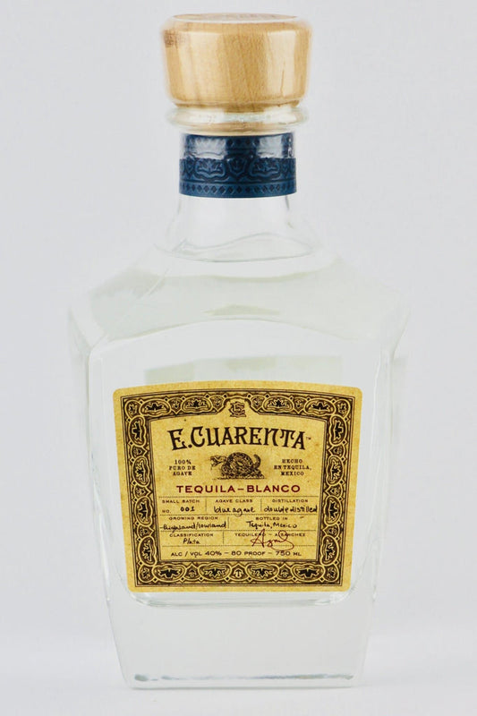 E CUARENTA TEQUILA BLANCO 750ML - Remedy Liquor