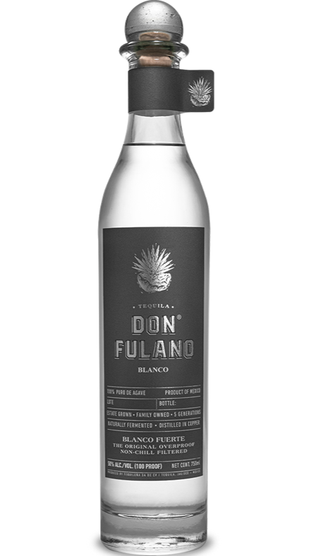 DON FULANO TEQUILA FUERTE BLANCO 100PF 750ML