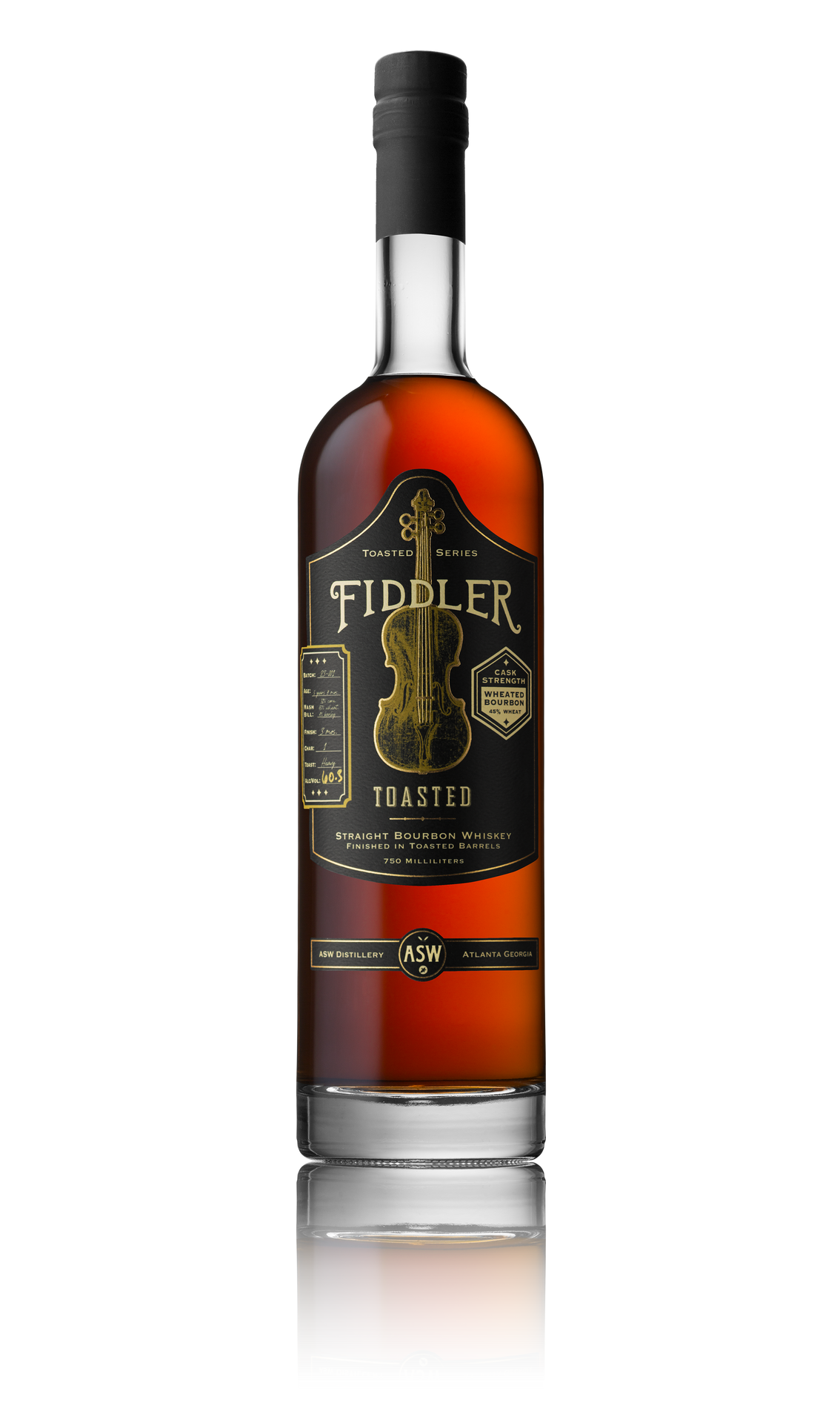 FIDDLER BOURBON DOUBLE OAKED WHEATED TOASTED GEORGIA 6YR 750ML