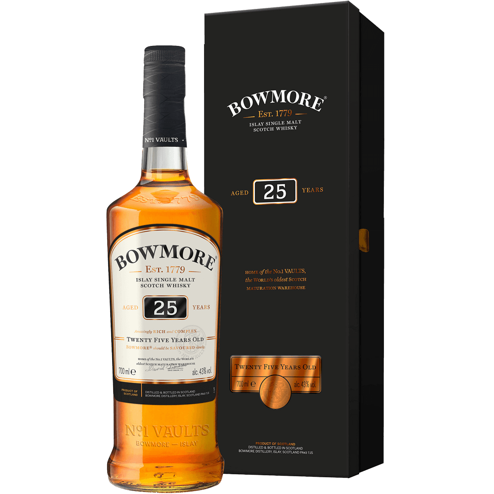 BOWMORE SCOTCH SINGLE MALT ISLAY 25YR 750ML