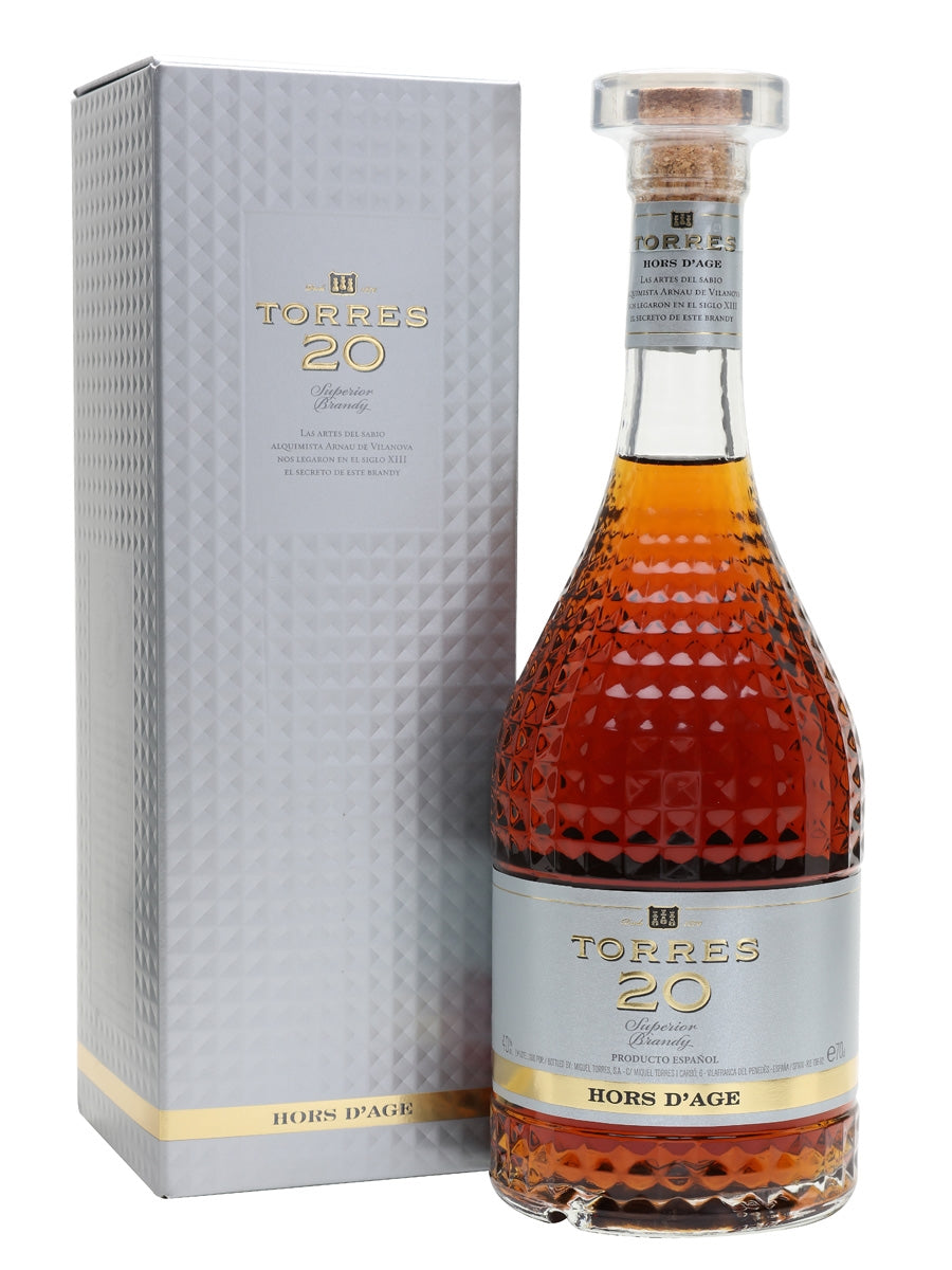 TORRES BRANDY 20 HORS D'AGE SPAIN 750ML