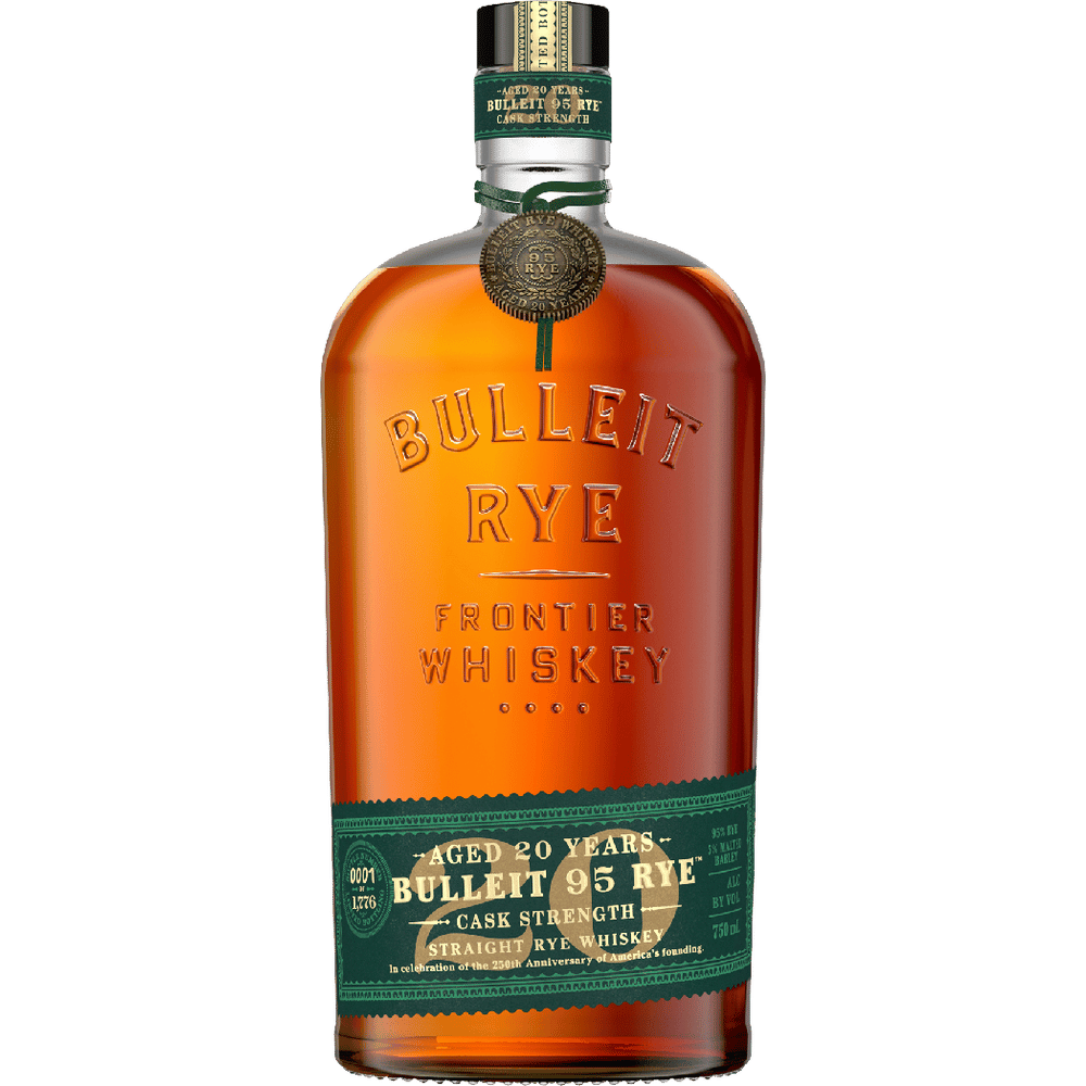 BULLEIT WHISKEY RYE CASK STRENGTH KENTUCKY 20YR 750ML LIQ