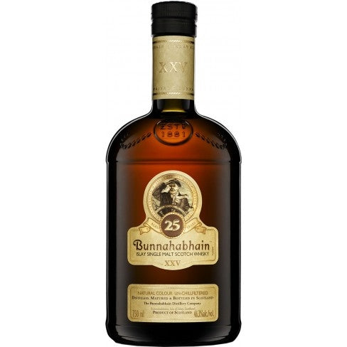 BUNNAHABHAIN SCOTCH SINGLE MALT ISLAY 25YR 750ML Spirits