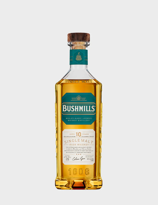 BUSHMILLS WHISKEY SINGLE MALT IRISH 10YR 750ML Spirits