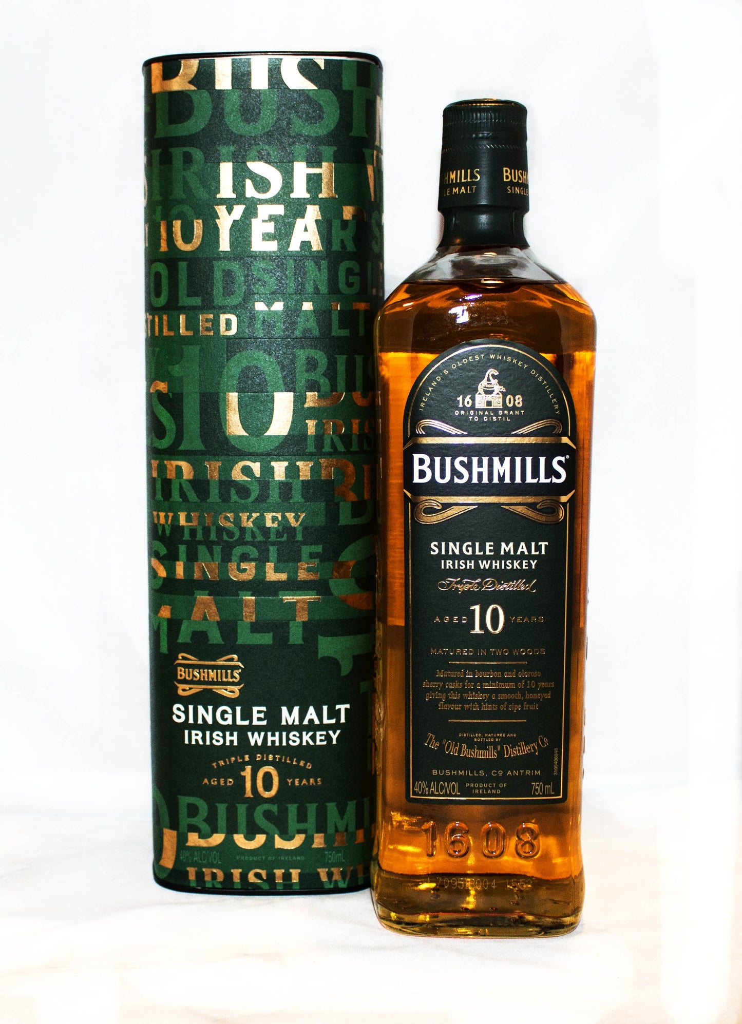 BUSHMILLS WHISKEY SINGLE MALT IRISH 10YR 750ML