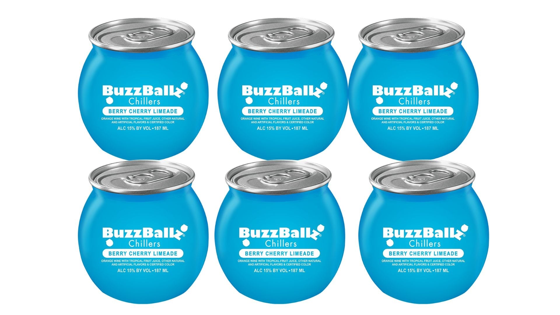 BuzzBallz Chillers Berry Cherry Limeade 6 Pack