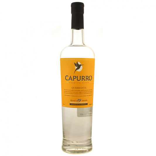 CAPURRO PISCO PREMIUM QUEBRANTA AGED 36 MONTHS PERU 750ML - Remedy Liquor