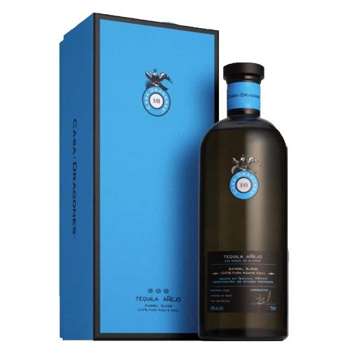 CASA DRAGONES TEQUILA ANEJO 750ML