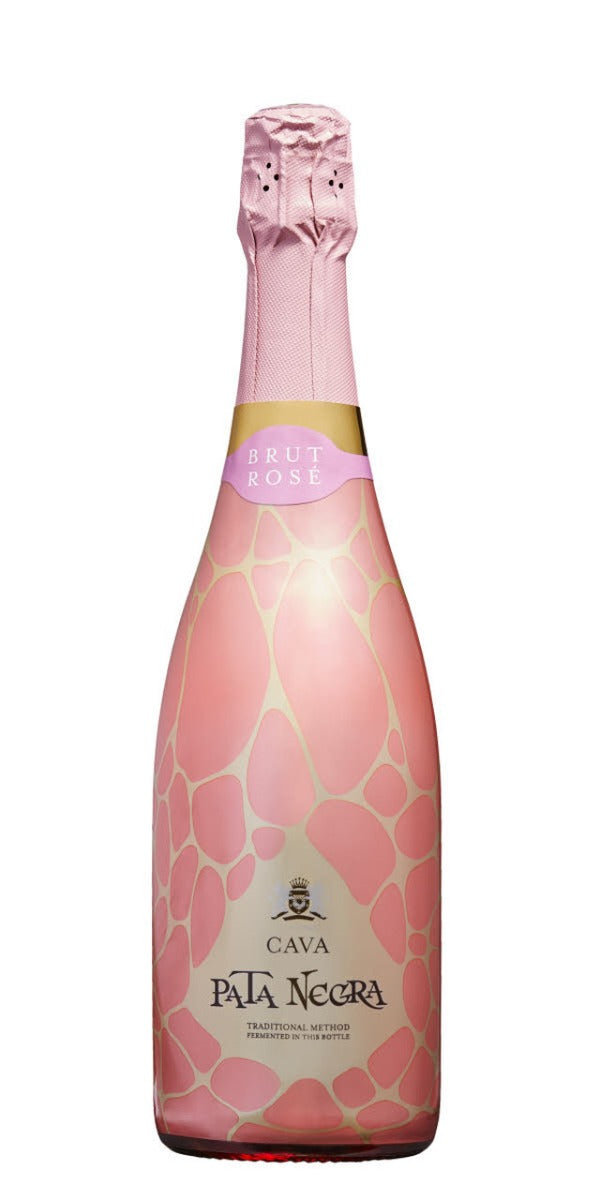 PATA NEGRA CAVA SPARKLIN WINE BRUT ROSE SPAIN 750ML - Remedy Liquor