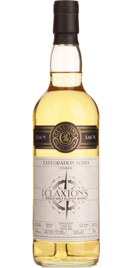 CLAXTONS SCOTCH SINGLE MALT DISTILLED AT CAOL ILA EXPLORATION SERIES ISLAY 9YR 700ML