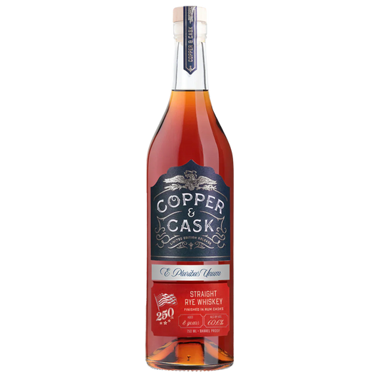 COPPER & CASK WHISKEY RYE LIMITED AMERICA 250TH ANNIVERSARY RELEASE 8YR INDIANA 750ML LIQ