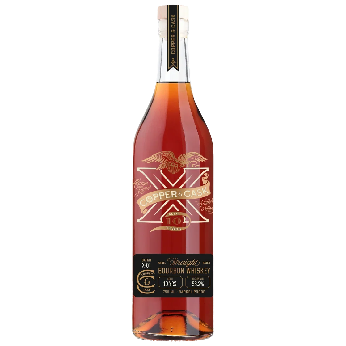 COPPER & CASK BOURBON BARREL PROOF X SERIES BATCH 01 INDIANA 10YR 750ML LIQ