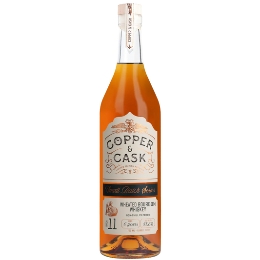 COPPER & CASK BOURBON WHEATED SMALL BATCH SERIES BARREL PROOF INDIANA 6YR 750ML LIQ