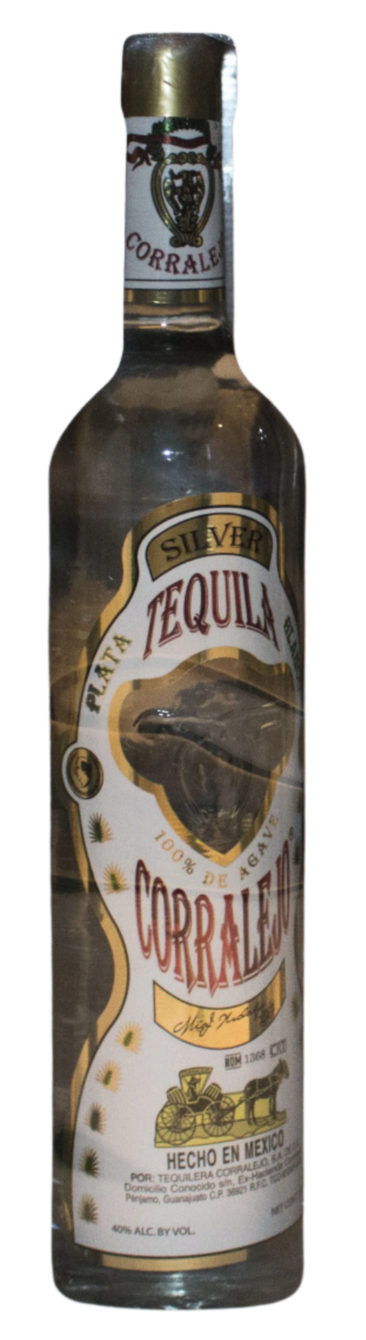 CORRALEJO TEQUILA BLANCO GFT PK W/ 2 GLASSES 750ML Spirits