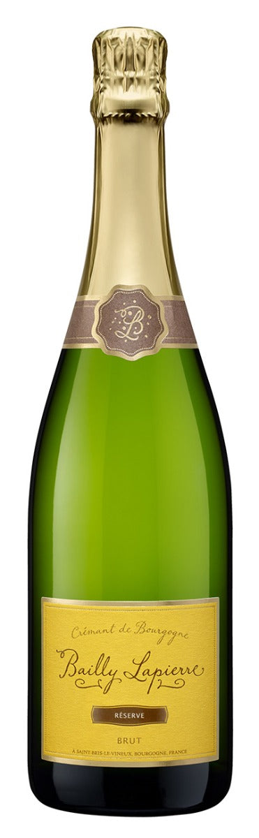 BAILLY LAPIERRE CREMANT DE BOURGOGNE SPARKLING WINE BLANC BRUT RESERVE FRANCE 750ML