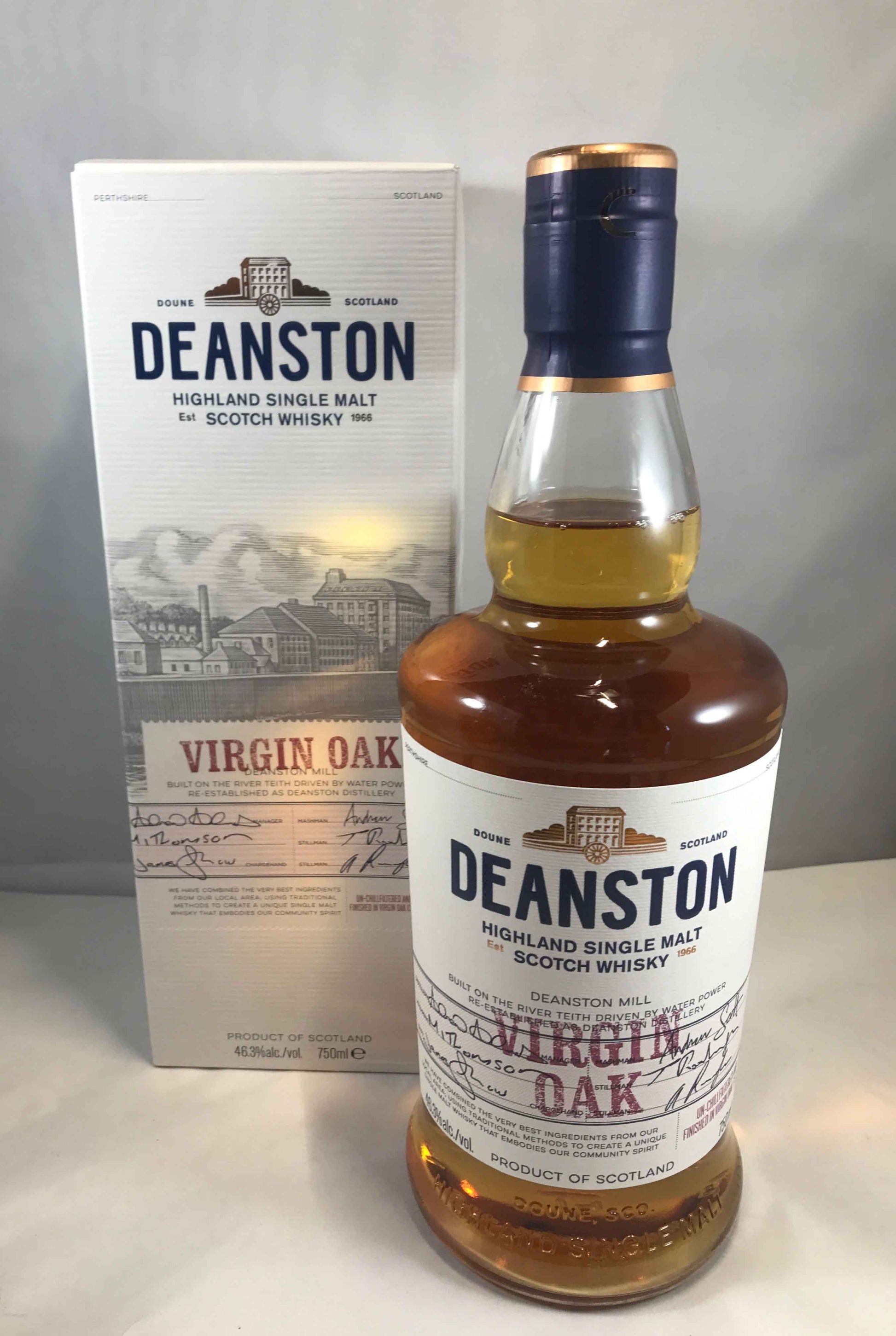 DEANSTON SCOTCH SINGLE MALT UN CHILL FILTERED VIRGIN OAK CASK HIGHLAND 92.6PF 750ML - Remedy Liquor