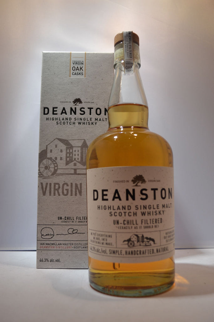 DEANSTON SCOTCH SINGLE MALT UN CHILL FILTERED VIRGIN OAK CASK HIGHLAND 92.6PF 750ML - Remedy Liquor