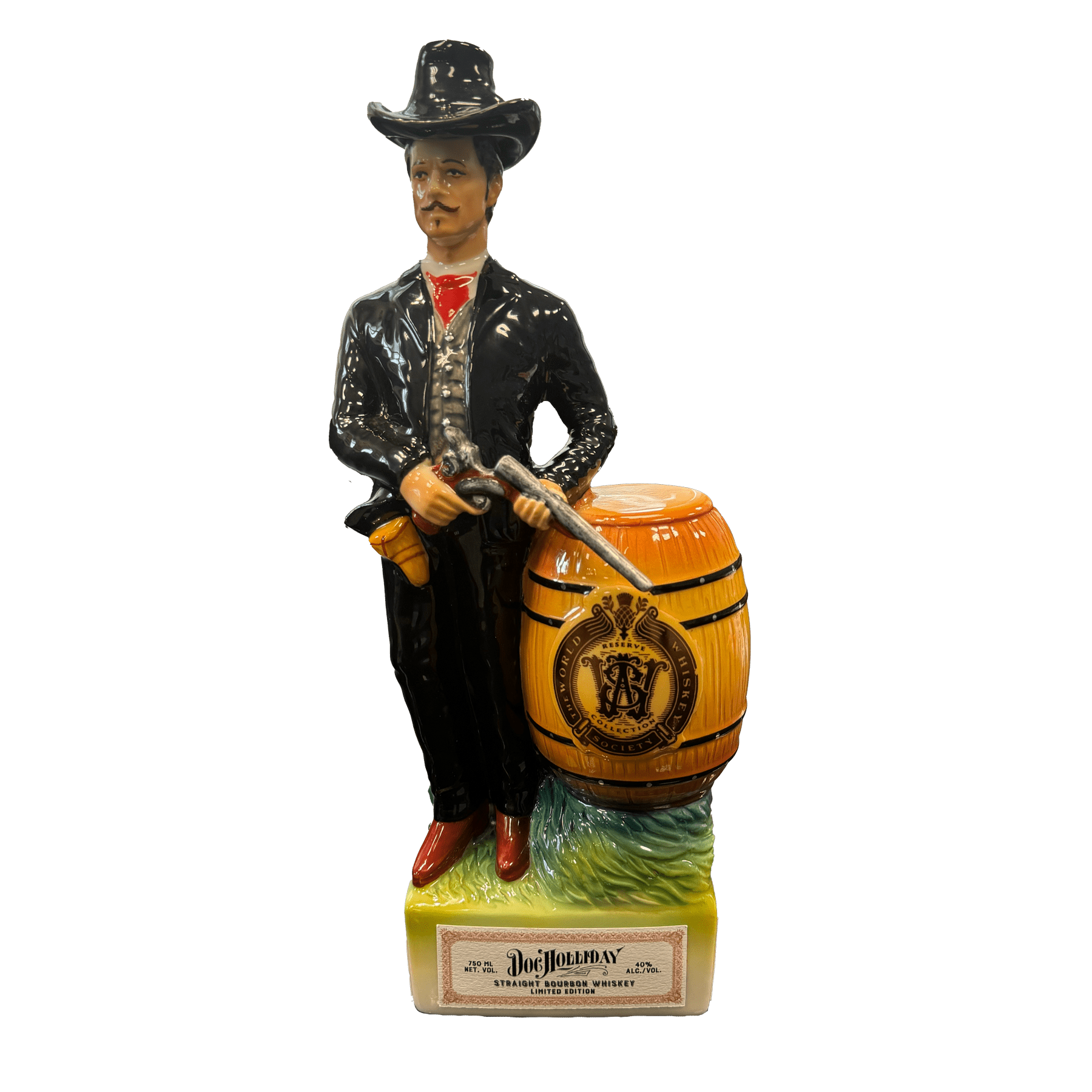 DOC HOLLIDAY BOURBON FIGURINE 6YR 700ML LIQ