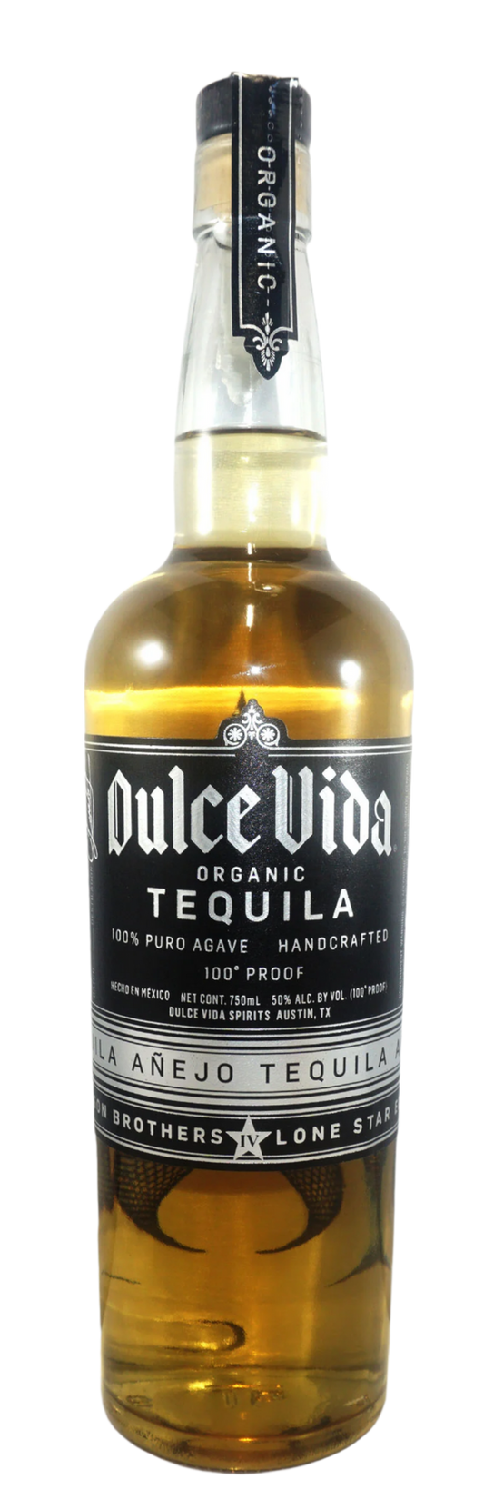 DULCE VIDA LONE STAR TEQUILA ORGANIC ANEJO 100PF 750ML Spirits